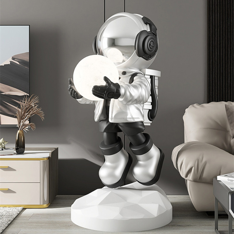 Resin Art On Floor - Lampu Lantai Astronot 2026 Dekorasi Patung