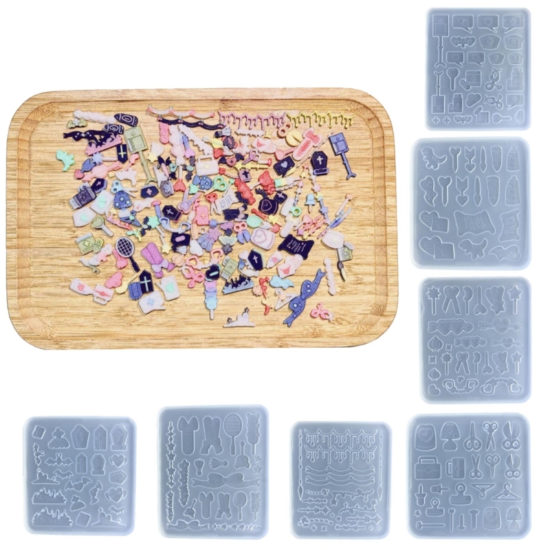 Resin Art A Keychain - R3MC cetakan pengisi kecil bentuk tenis
