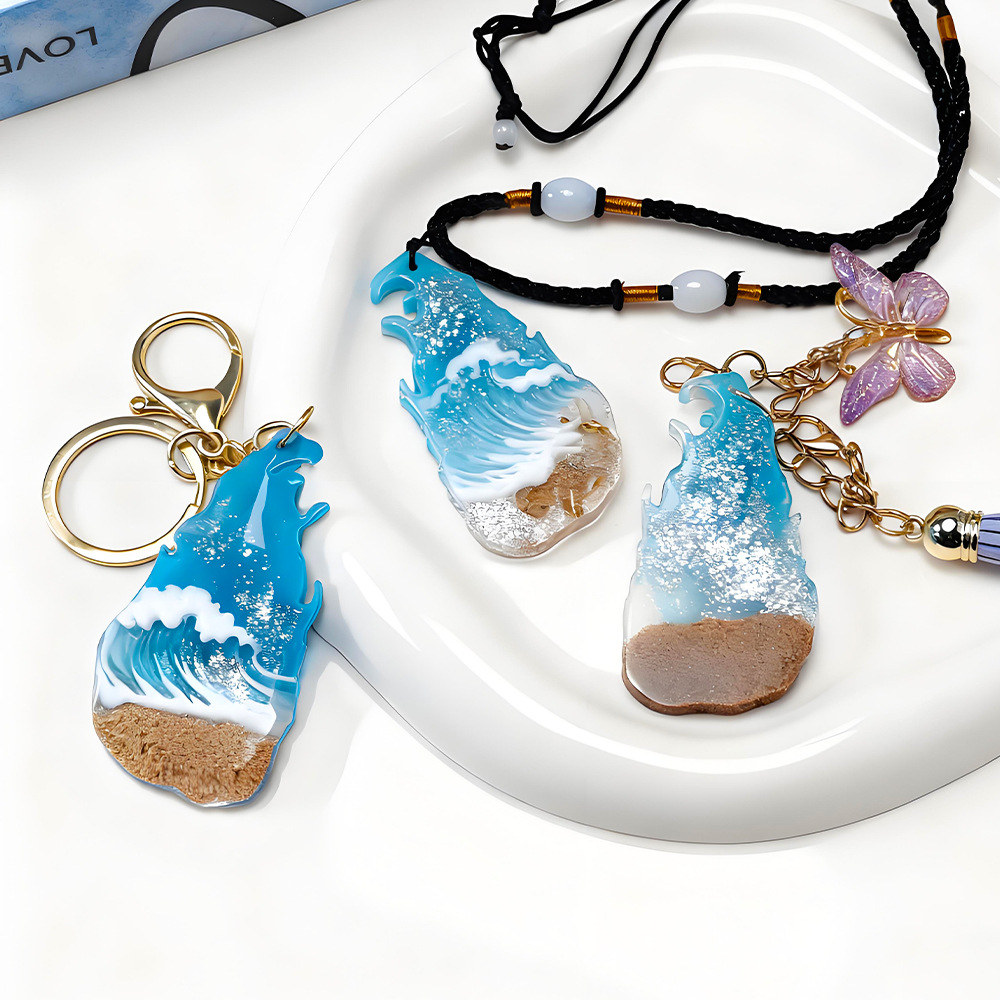 Resin Art A Keychain - Cetakan Gantungan Kunci Peta Sri Lanka,