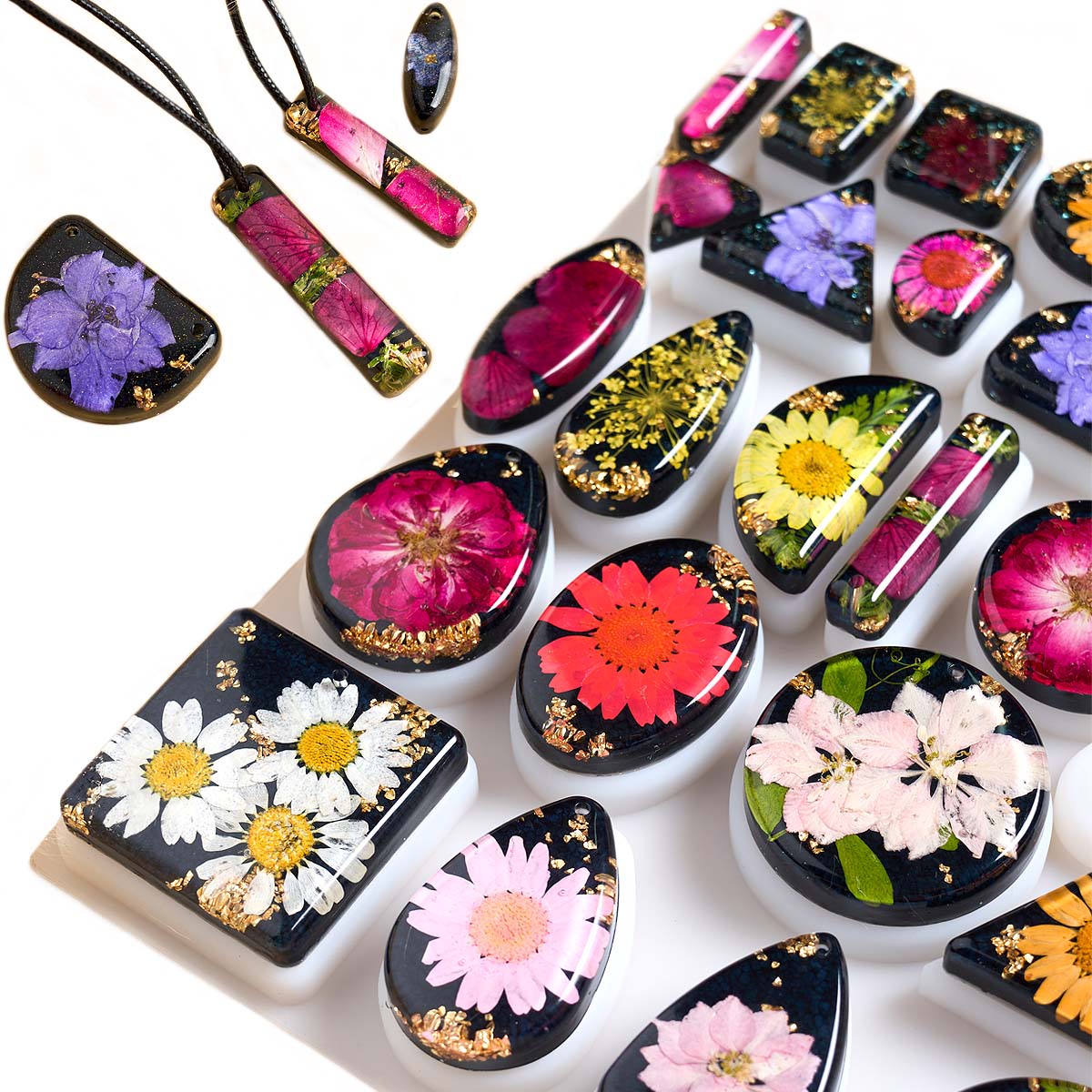 Resin Art A Keychain - Cetakan Silikon Liontin Batu Waktu DIY
