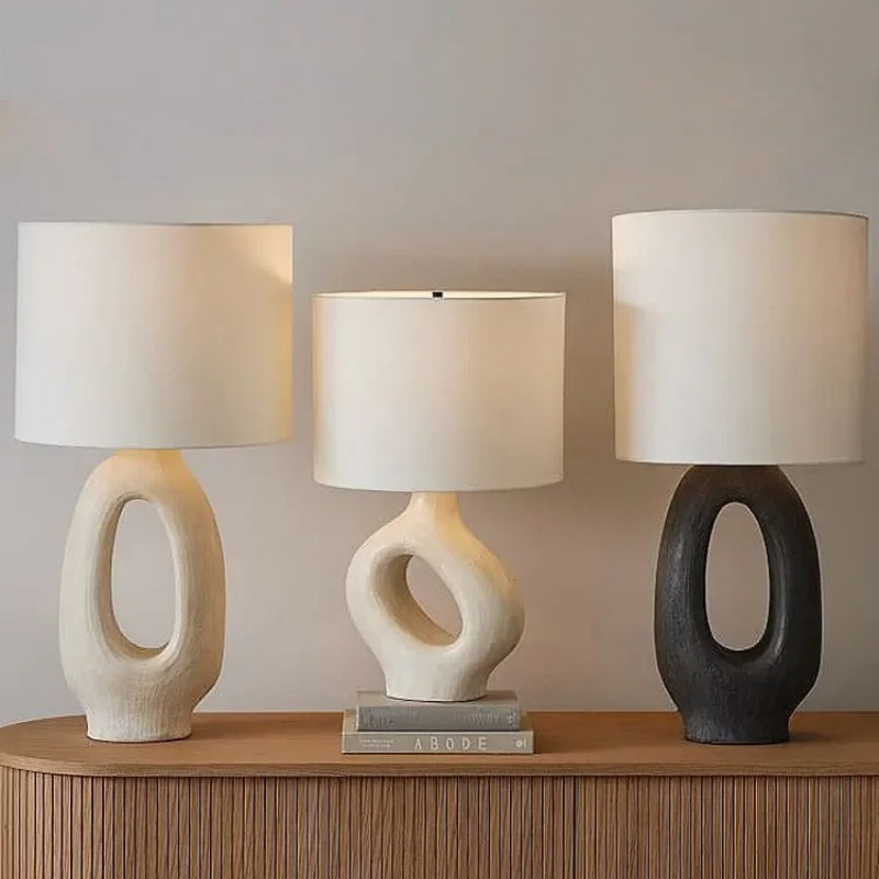 Resin Art On Floor - Wabi Sabi Lampu Meja Desainer Lampu