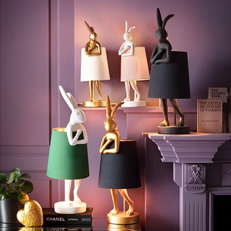 Resin Art On Floor - Lampu Meja Kelinci KARE Modern 2025
