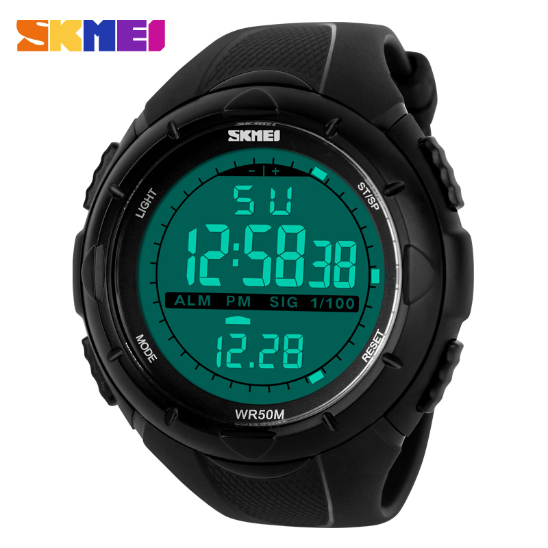 Resin Art Underwater - SKMEI Jam Tangan Olahraga Militer Digital