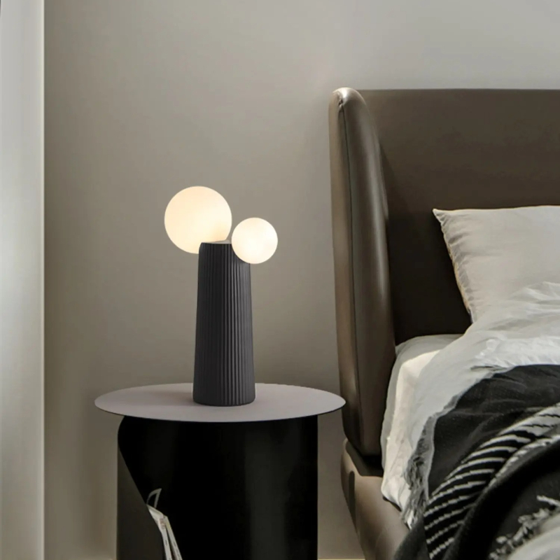 Resin Art On Floor - Lampu Meja Kamar Tidur Gaya Prancis