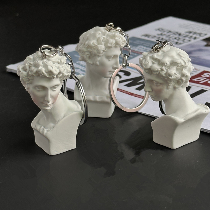 Resin Art A Keychain - Gantungan Kunci Patung Plester Mini, Alat