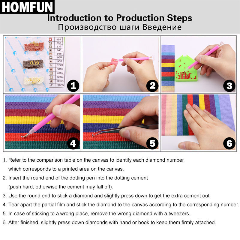 HOMFUN AB 5D DIY berlian bordi - Resin Art Underwater ulasan dan harga