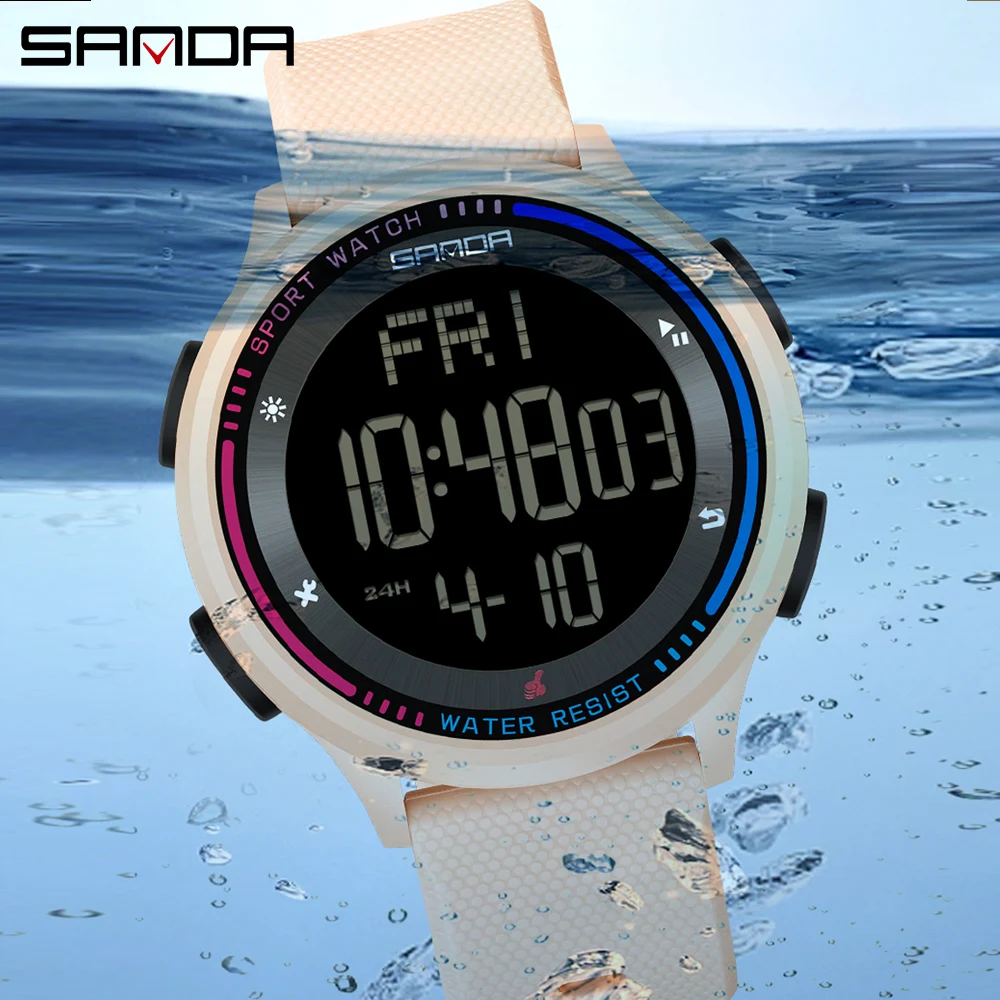 Sanda jam tangan Alarm elektro - Resin Art Underwater ulasan dan harga