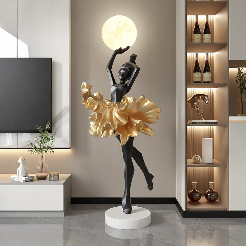 Lampu Lantai Patung Abstrak It - Resin Art On Floor ulasan dan harga