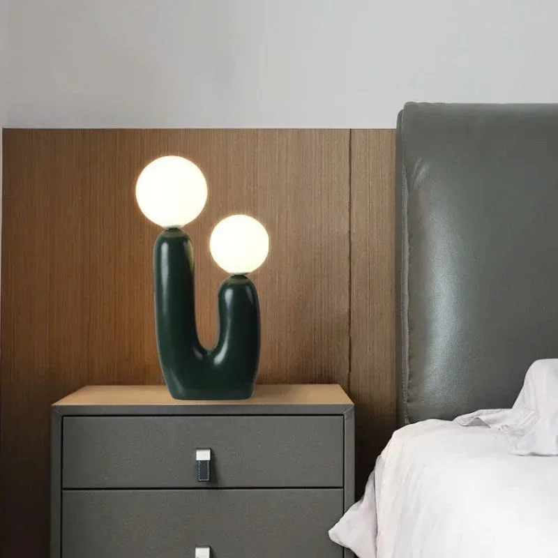 Lampu Meja Kreatif Gaya Nordik - Resin Art On Floor ulasan dan harga