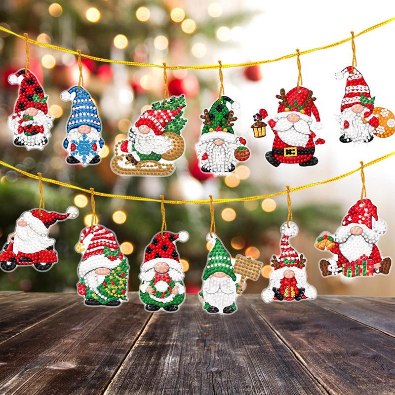 Lukisan Seni natal liontin 5D  - Resin Art A Keychain ulasan dan harga