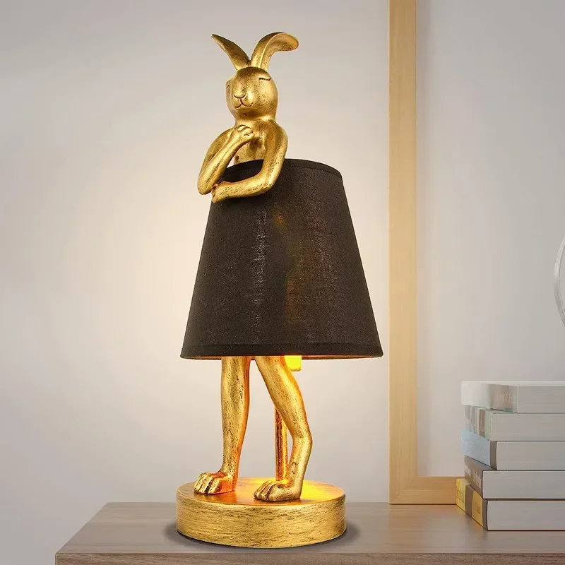 Lampu Meja Kelinci KARE Modern - Resin Art On Floor ulasan dan harga