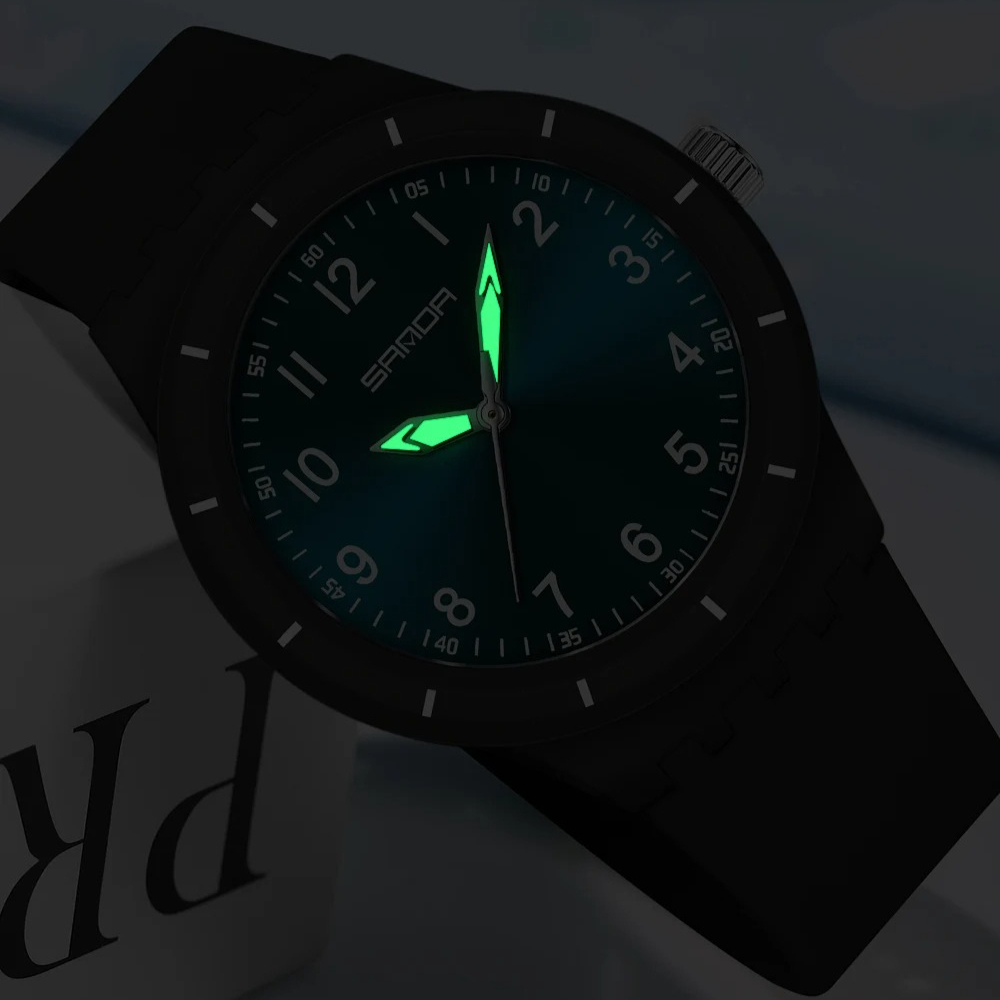 Jam tangan quartz SANDA 9075 u - Resin Art Underwater ulasan dan harga