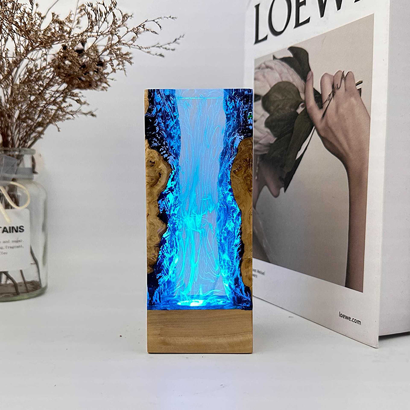 Lampu Meja Resin Tema Organism - Resin Art Underwater ulasan dan harga