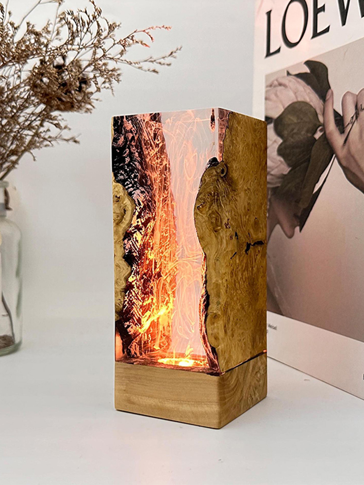 Lampu Meja Resin Tema Organism - Resin Art Underwater ulasan dan harga