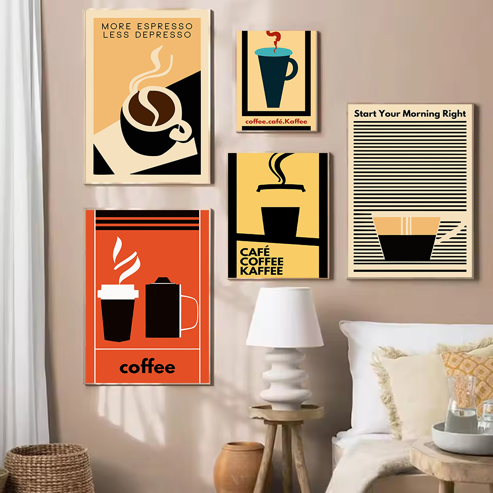 Poster Dapur Kopi Lucu Minimal - Resin Art Quotes ulasan dan harga
