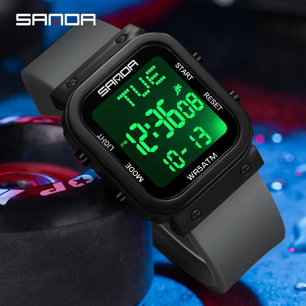 SANDA Jam Tangan Digital Jam T - Resin Art Underwater ulasan dan harga