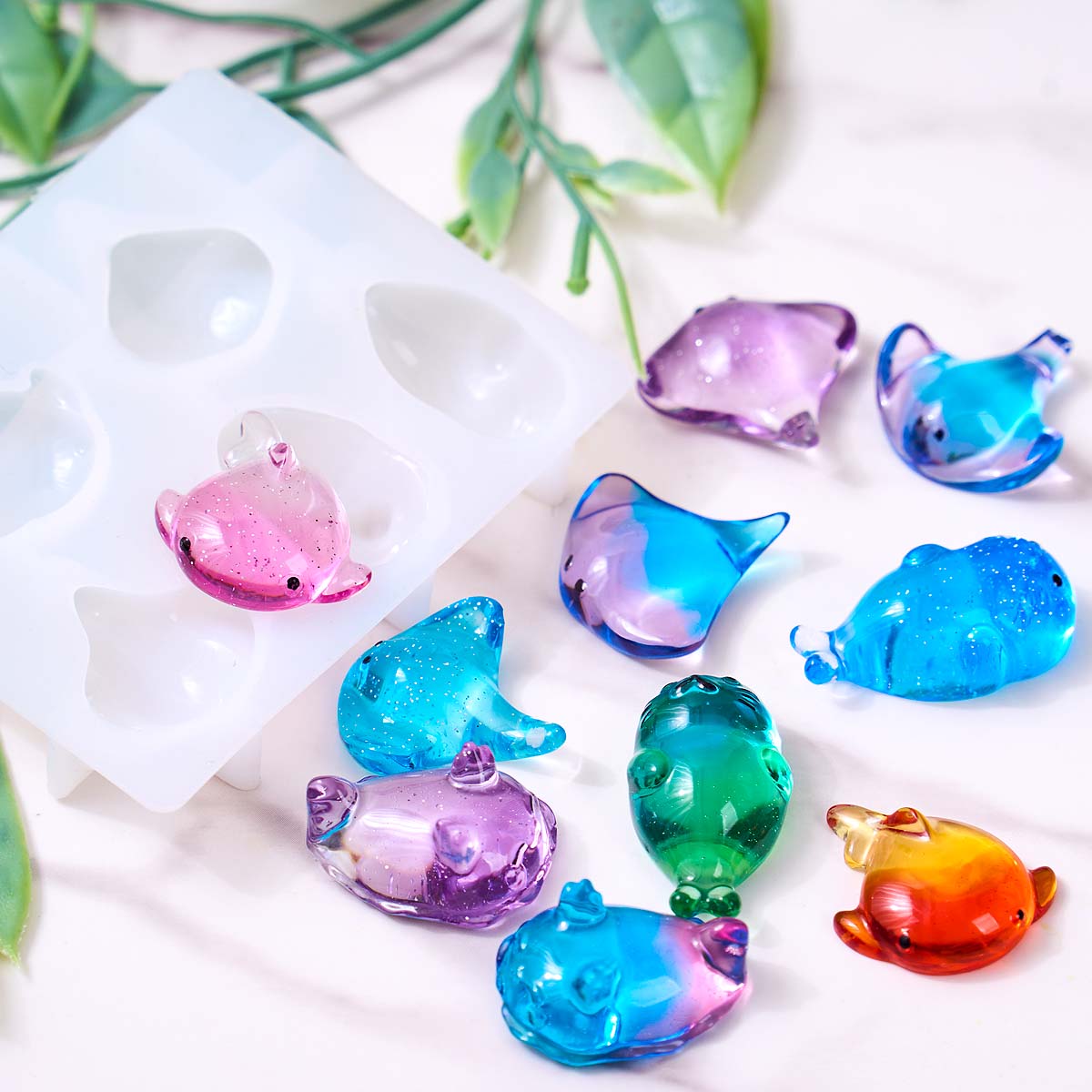 Cetakan Silikon Ikan Pari Kawa - Resin Art A Keychain ulasan dan harga