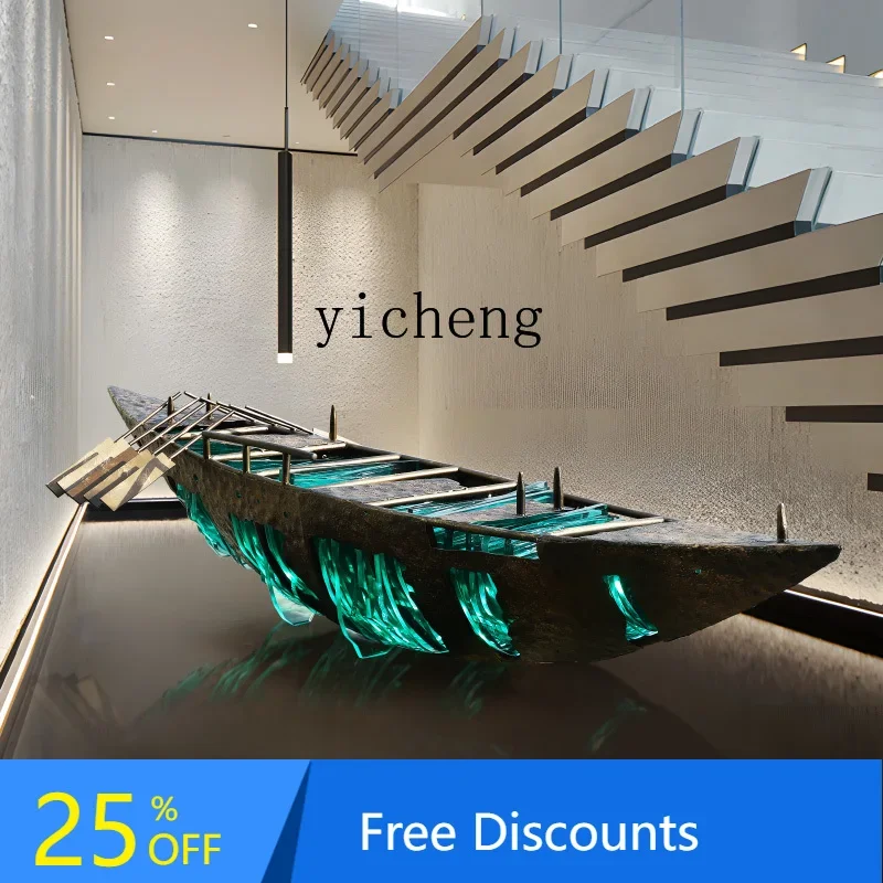 y24-- Patung Perahu Abstrak Ku - Resin Art Floor ulasan dan harga