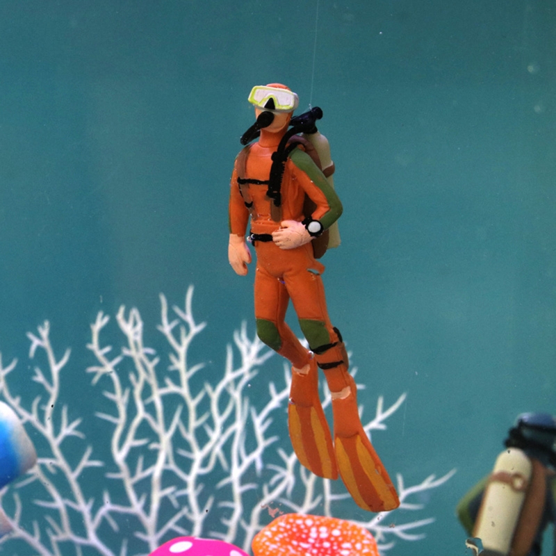 Dekorasi Penyelam Akuarium Pen - Resin Art Underwater ulasan dan harga