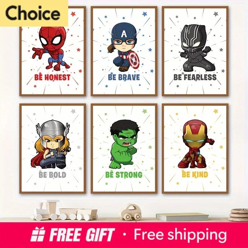 Poster Kartun Cetak Seni Super - Resin Art Quotes ulasan dan harga
