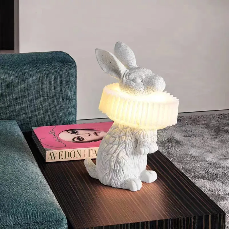 Lampu meja kelinci lucu Modern - Resin Art On Floor ulasan dan harga