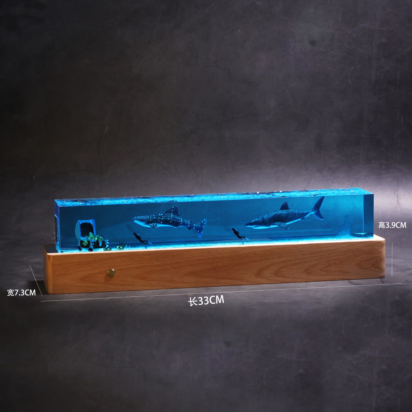Lampu Malam Lanskap Mikro Bawa - Resin Art Underwater ulasan dan harga