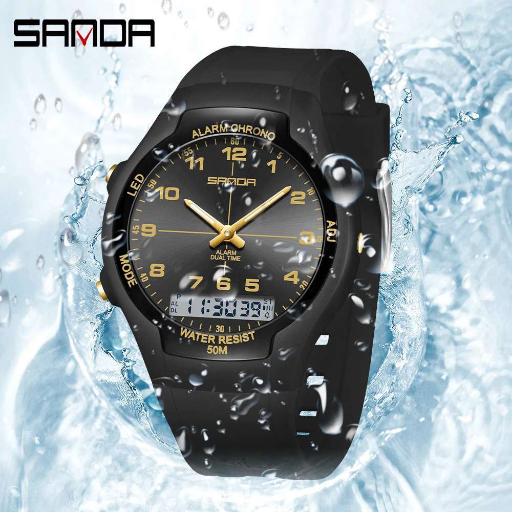 SANDA Jam Tangan Kuarsa Pelaja - Resin Art Underwater ulasan dan harga