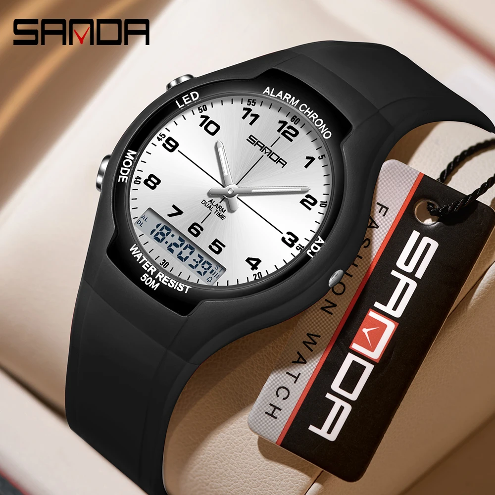 SANDA Jam Tangan Kuarsa Pelaja - Resin Art Underwater ulasan dan harga