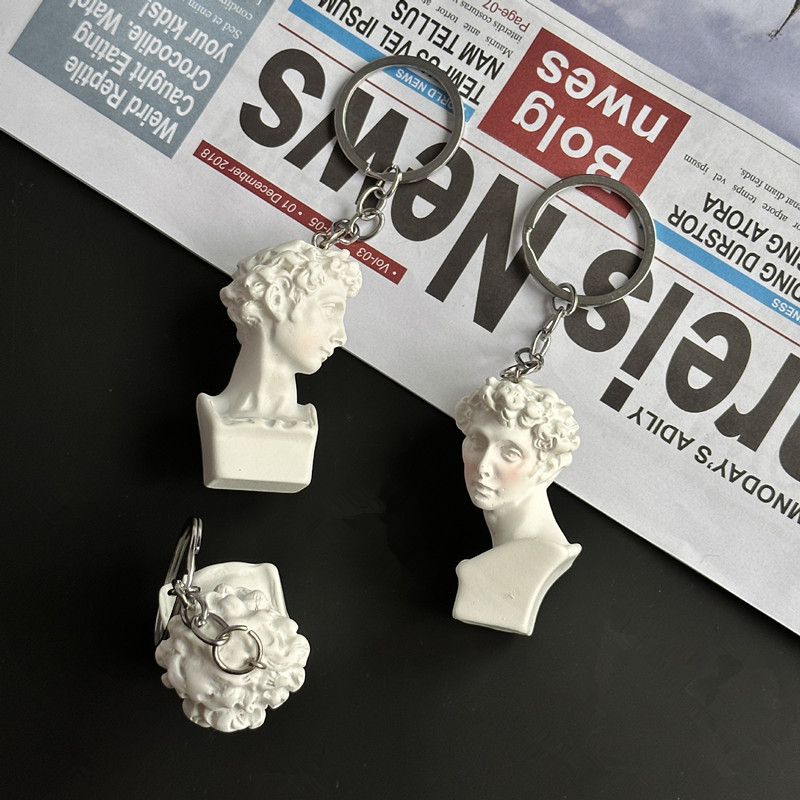 Gantungan Kunci Patung Plester - Resin Art A Keychain ulasan dan harga