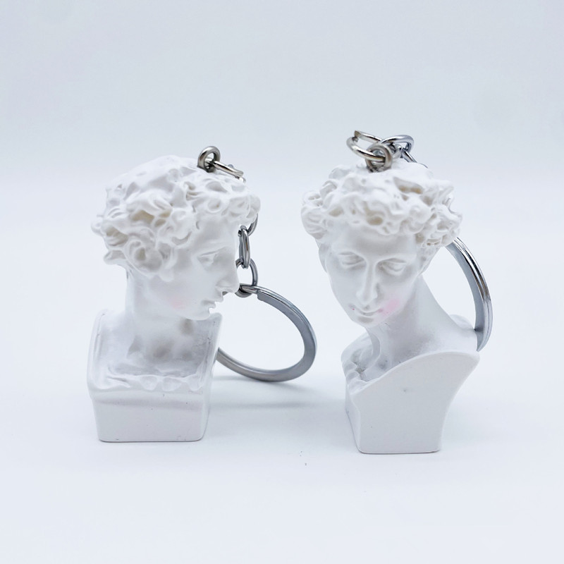 Gantungan Kunci Patung Plester - Resin Art A Keychain ulasan dan harga
