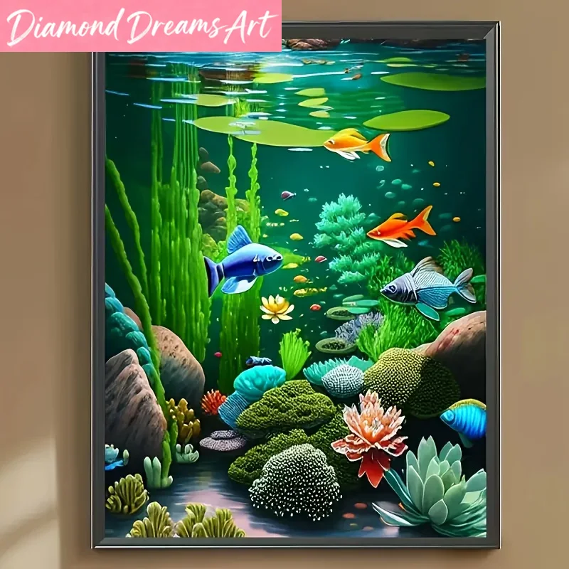 Lukisan Seni Berlian Tanpa Bin - Resin Art Underwater ulasan dan harga